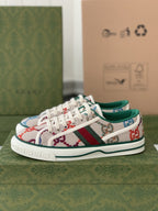 Gucci Tennis 1977 Sneaker – Multicolor GG Embroidered Canvas