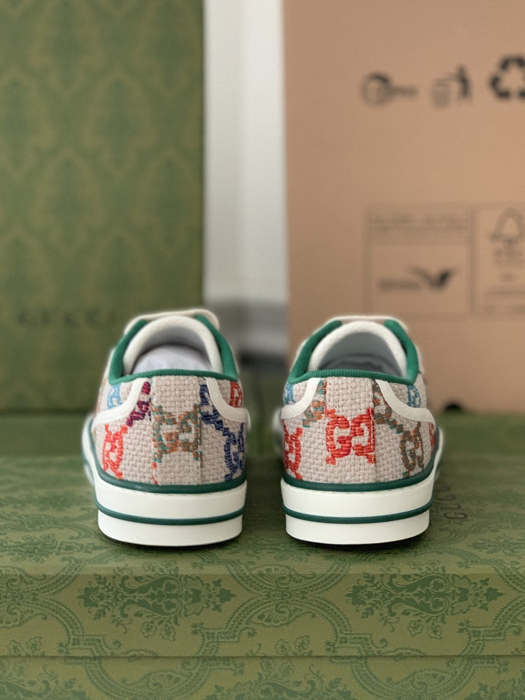 Gucci Tennis 1977 Sneaker – Multicolor GG Embroidered Canvas