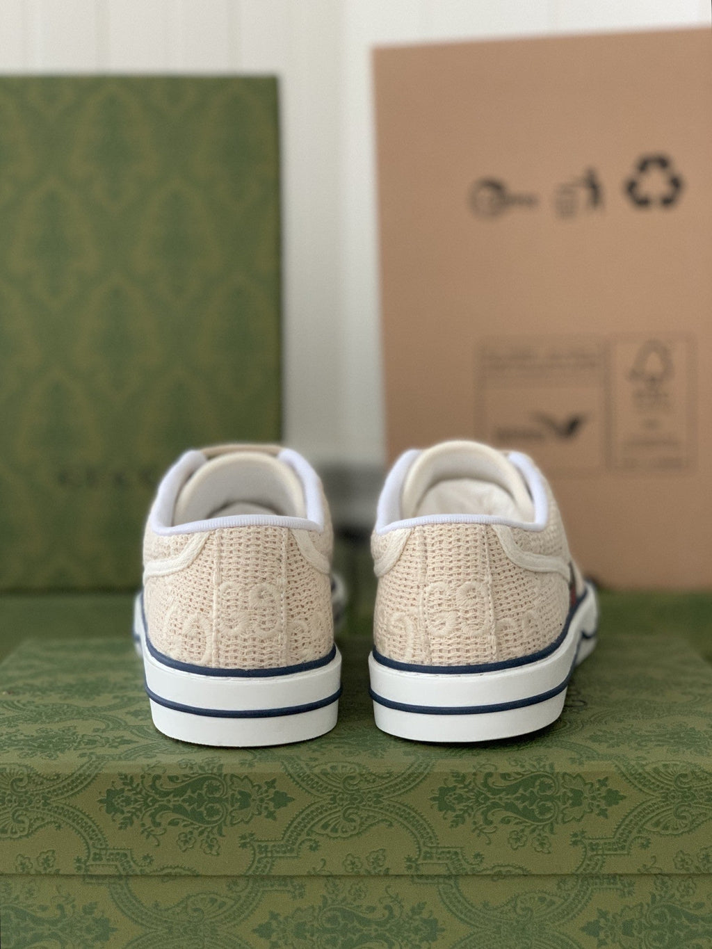 Gucci Tennis 1977 Sneaker – Off-White GG Embroidered Canvas
