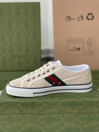 Gucci Tennis 1977 Sneaker – Off-White GG Embroidered Canvas