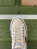 Gucci Tennis 1977 Sneaker – Off-White GG Embroidered Canvas