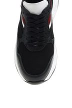Handmade Black Leather Casual Sports Sneakers
