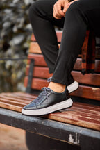 Saint-Tropez Low-Top Sneaker — Black & White