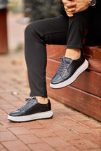Saint-Tropez Low-Top Sneaker — Black & White