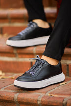 Saint-Tropez Low-Top Sneaker — Black & White