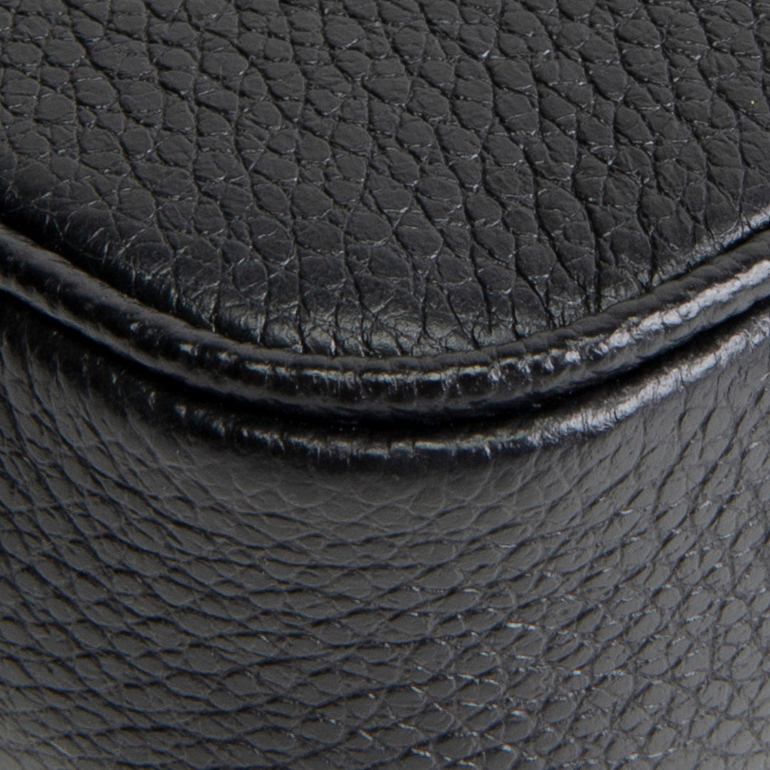 Embossed Monogram Leather Mini Chain Shoulder Bag