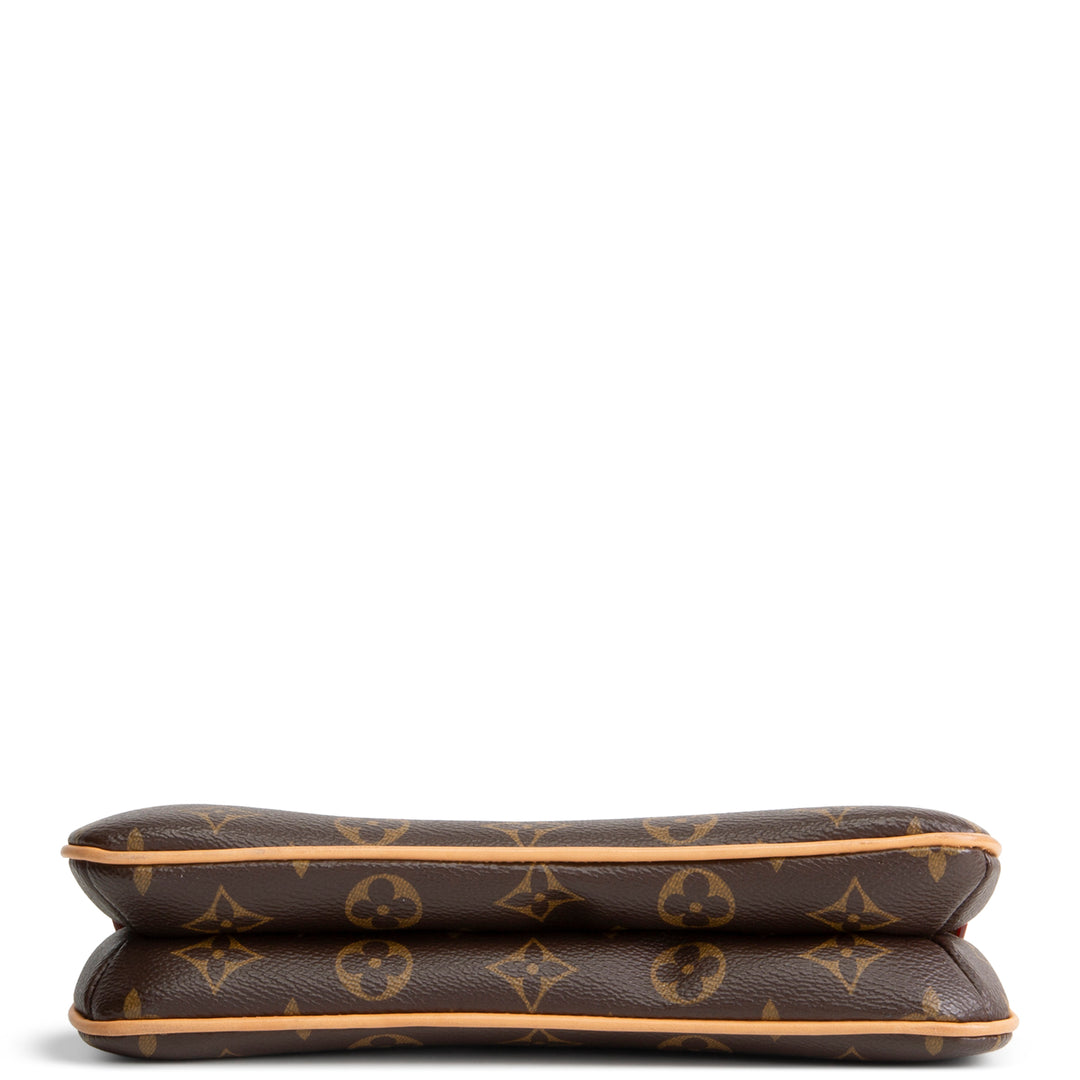Monogram Canvas Double-Zip Shoulder Bag