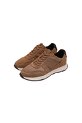 Laliya Men's Taupe Lightweight Lace-Up Suede Sneakers