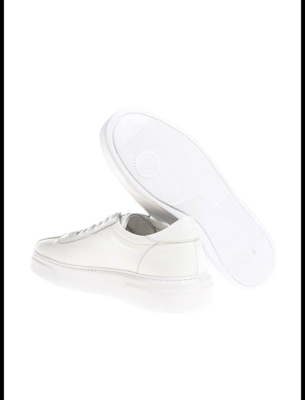 Lamar White Leather Sneakers - Timeless & Versatile Style