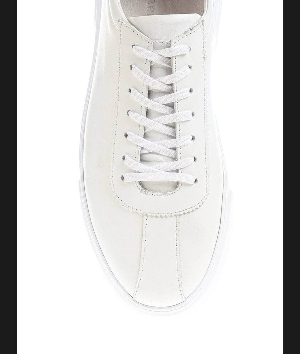 Lamar White Leather Sneakers - Timeless & Versatile Style