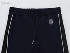 Loewe Anagram Tracksuit Set - Navy Blue Technical Knit Zip Jacket & Pants