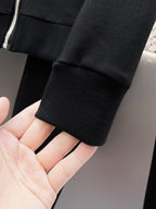 Louis Vuitton LV Logo Patch Technical Jersey Tracksuit Black