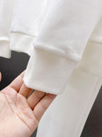 Louis Vuitton LV Logo Patch Technical Jersey Tracksuit White