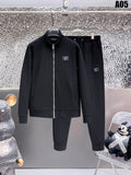 Louis Vuitton LV Logo Patch Tracksuit Black Technical Jersey
