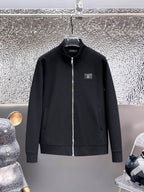 Louis Vuitton LV Logo Patch Tracksuit Black Technical Jersey