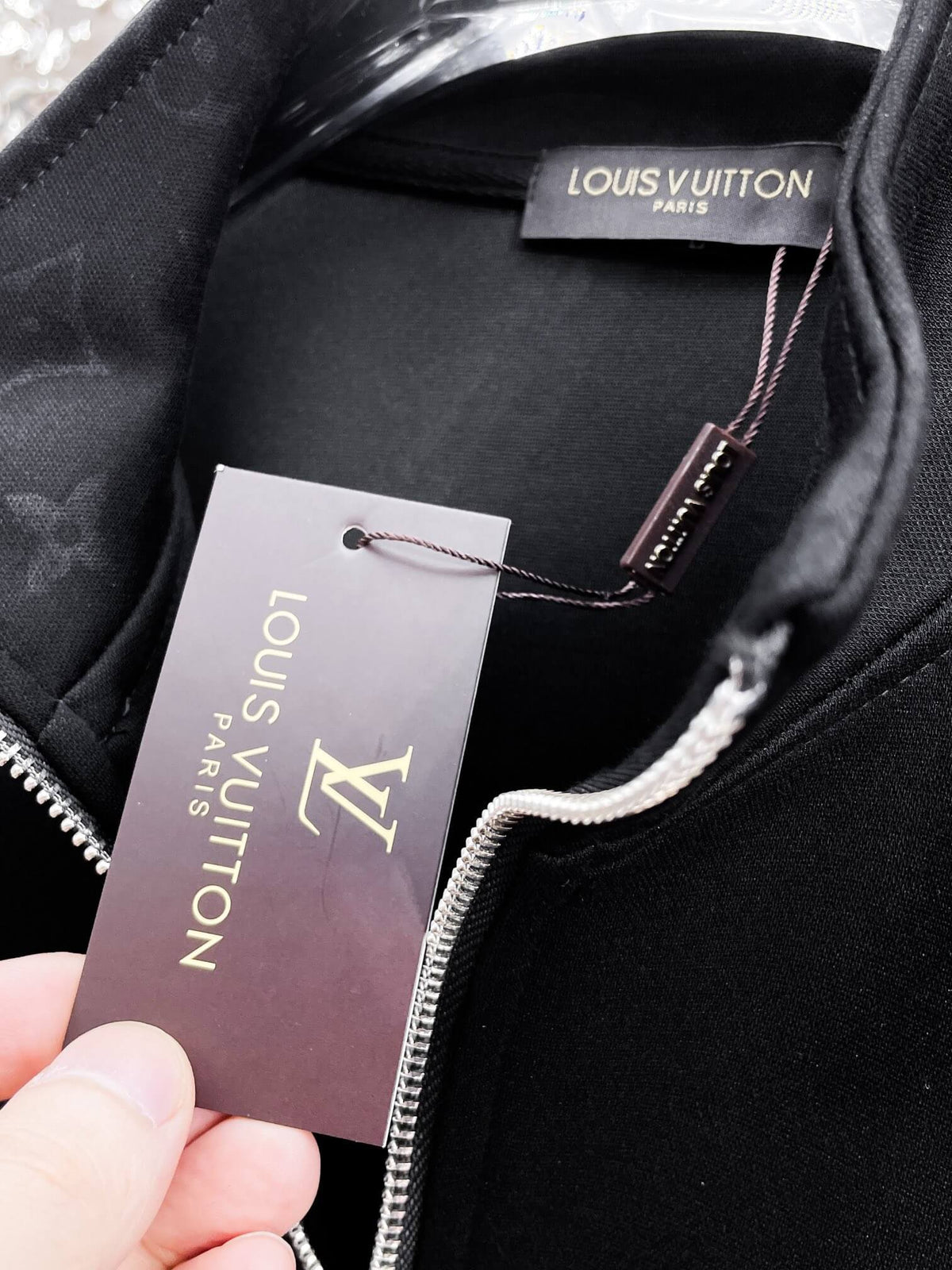 Louis Vuitton LV Logo Patch Tracksuit Black Technical Jersey