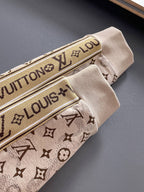 Louis Vuitton LV Monogram Tracksuit Set - Cream & Beige Technical Knit Zip Jacket & Pants