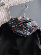 Louis Vuitton LV Multicolor Monogram Tracksuit - Black Graphic Stripe Zip Hoodie Set