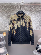 Louis Vuitton Monogram Bleached Effect Tracksuit Black and Tan