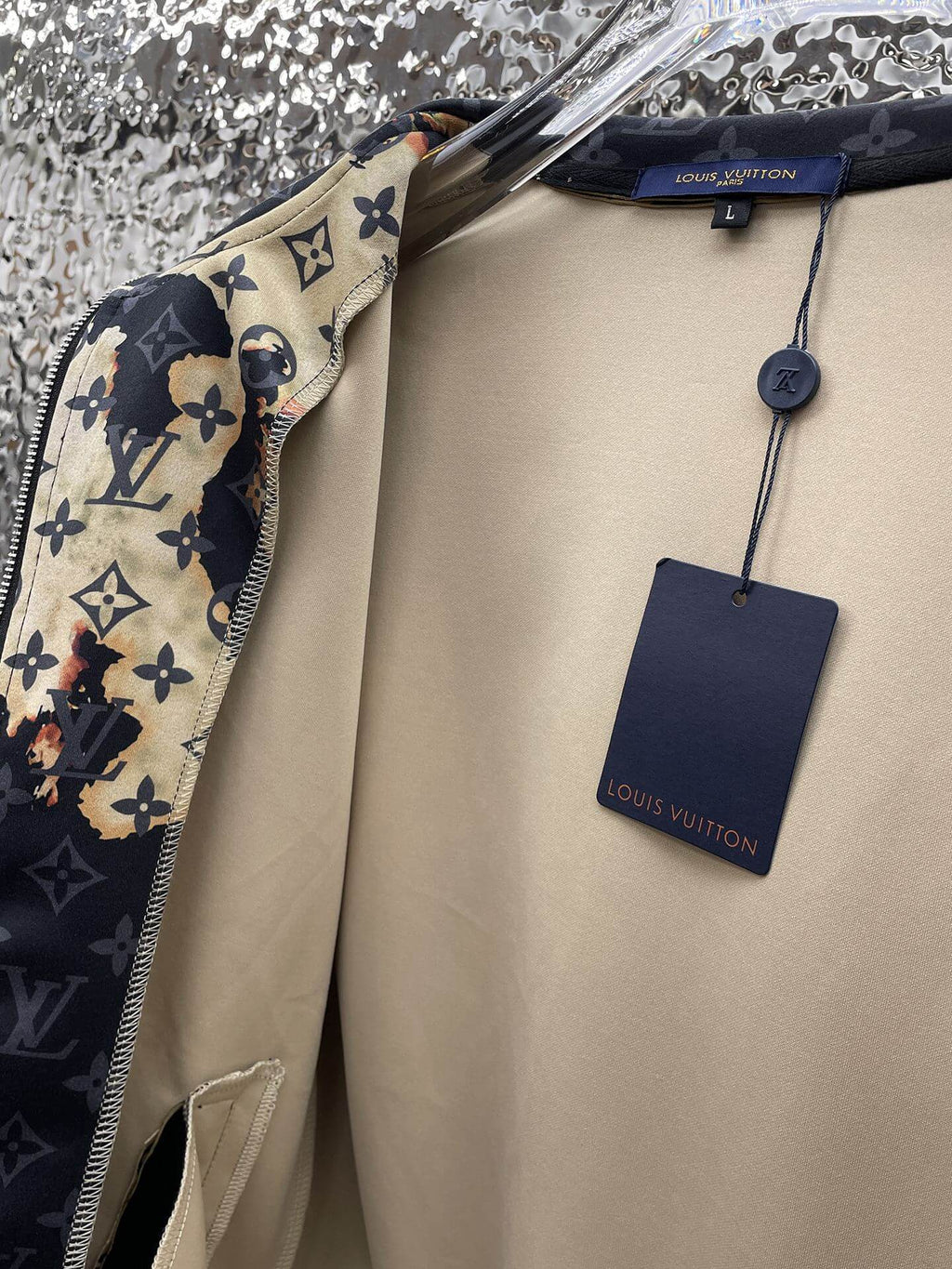 Louis Vuitton Monogram Bleached Effect Tracksuit Black and Tan
