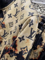 Louis Vuitton Monogram Bleached Effect Tracksuit Black and Tan