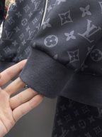 Louis Vuitton Monogram Bleached Effect Tracksuit Black and Tan