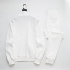 Louis Vuitton Monogram Embossed Technical Tracksuit White
