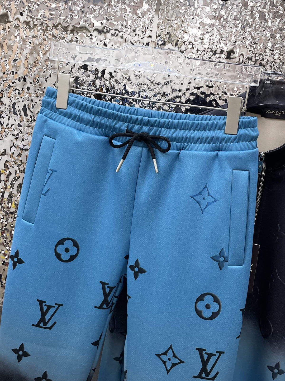 Louis Vuitton Monogram Gradient Embossed Tracksuit Blue Black