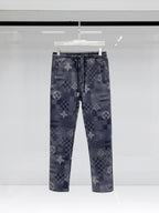 Louis Vuitton Monogram Patchwork Technical Jersey Tracksuit Grey Blue