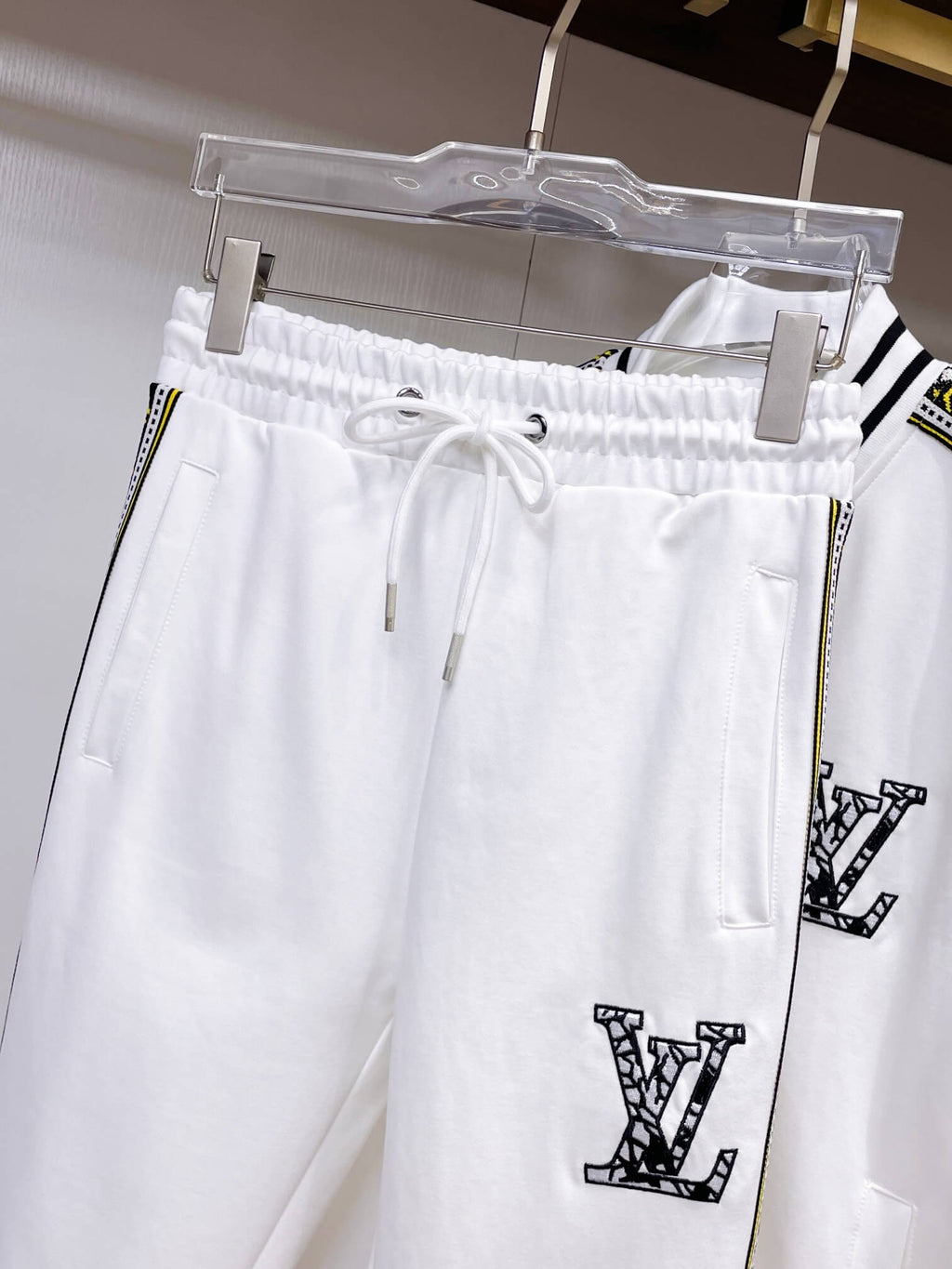 Louis Vuitton Oversized LV Patch Monogram Tape Tracksuit White