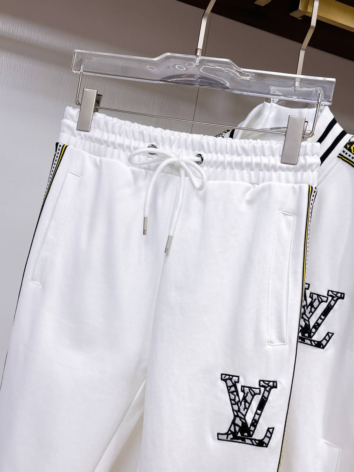 Louis Vuitton Oversized LV Patch Monogram Tape Tracksuit White