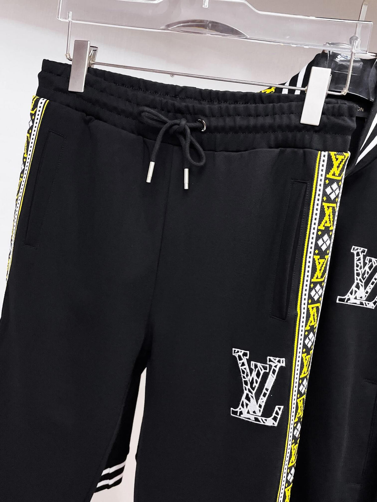 Louis Vuitton Oversized LV Patch Monogram Tape Tracksuit Black