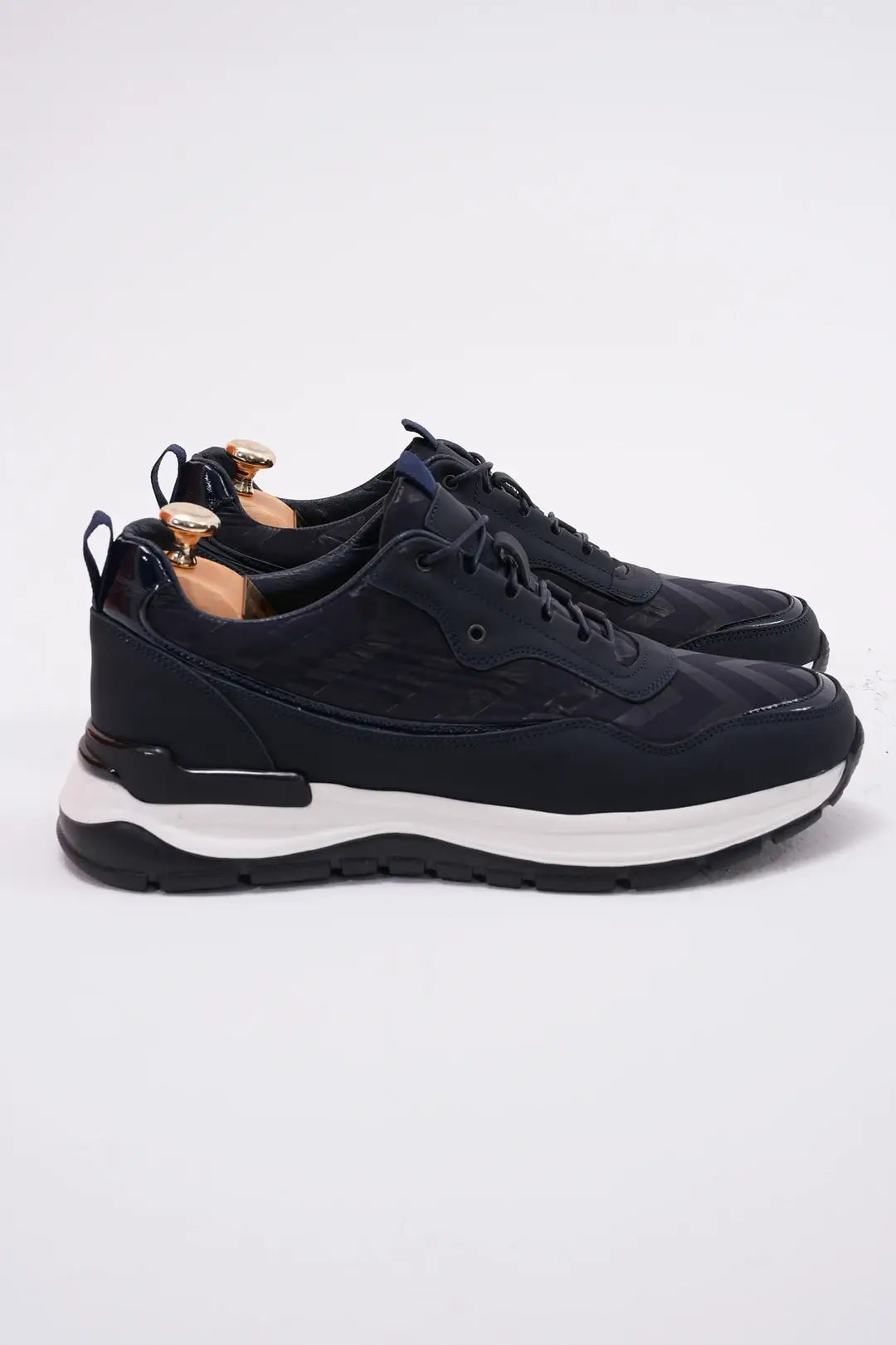 Midnight Motion Luxe Leather Sneakers