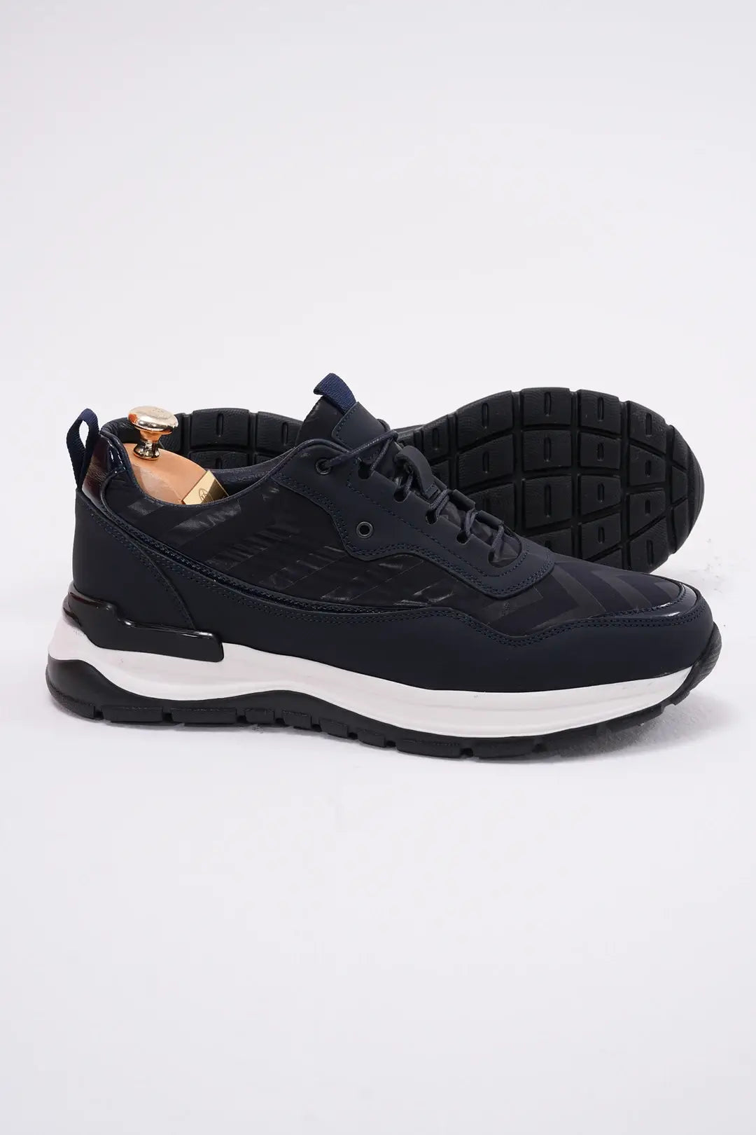 Midnight Motion Luxe Leather Sneakers