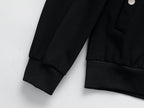 Moncler Tricolor Striped Patch Tracksuit Black Technical Jersey