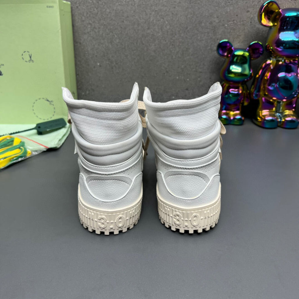 Off-White 3.0 Off Court White Beige High-Top Sneaker