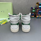 Off-White 3.0 Off Court  White Green High-Top Sneakers