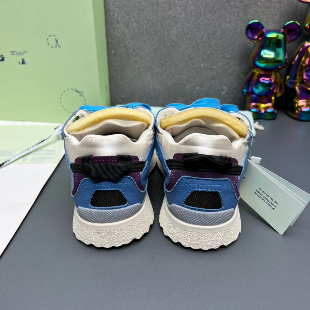 Off-White 'Blue Black' Sponge Mid Top Sneaker