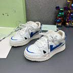 Off-White 'White Blue' Sponge Mid-Top Sneaker