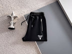 Prada Linea Rossa Tracksuit Set - Black Technical Knit Cargo Jacket & Joggers