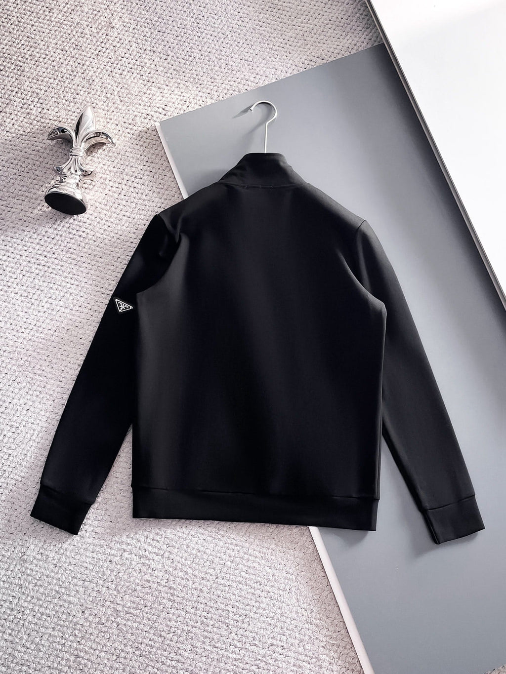 Prada Linea Rossa Tracksuit Set - Black Technical Knit Zip Jacket & Jogger Suit