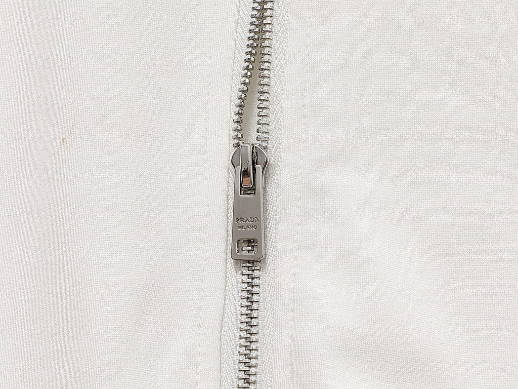 Prada Milano Logo Side Band Technical Jersey Tracksuit White