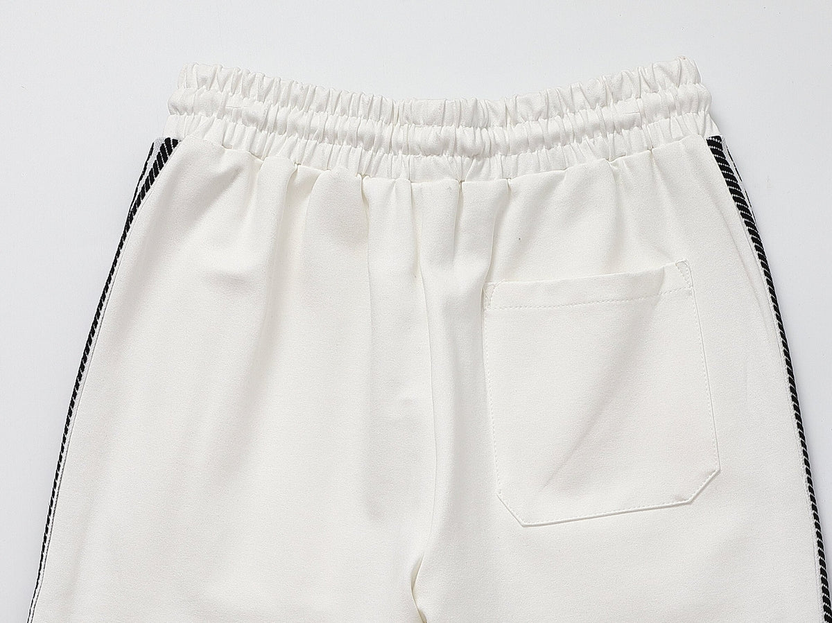 Prada Milano Logo Side Band Technical Jersey Tracksuit White