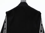 Prada Milano Logo Side Band Technical Jersey Jacket Black