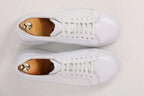 Pristine Luxe White Leather Sneakers - Luxury Comfort for Every Occasion