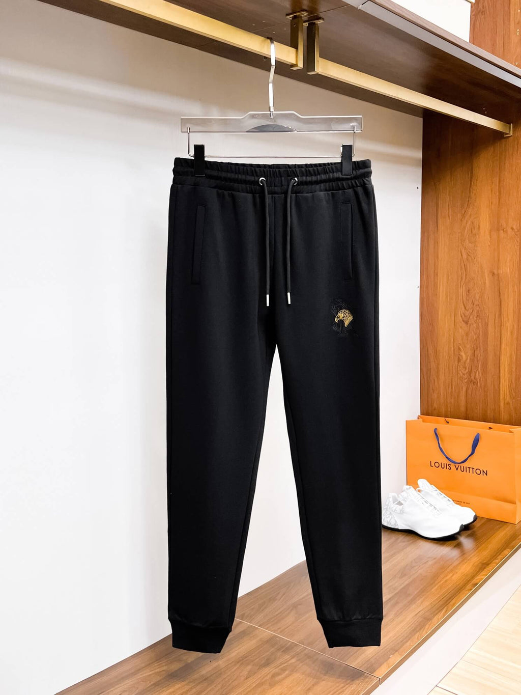 Stefano Ricci Eagle Logo Technical Jersey Tracksuit Black