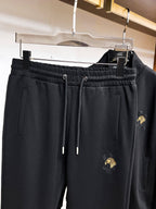 Stefano Ricci Eagle Logo Technical Jersey Tracksuit Black