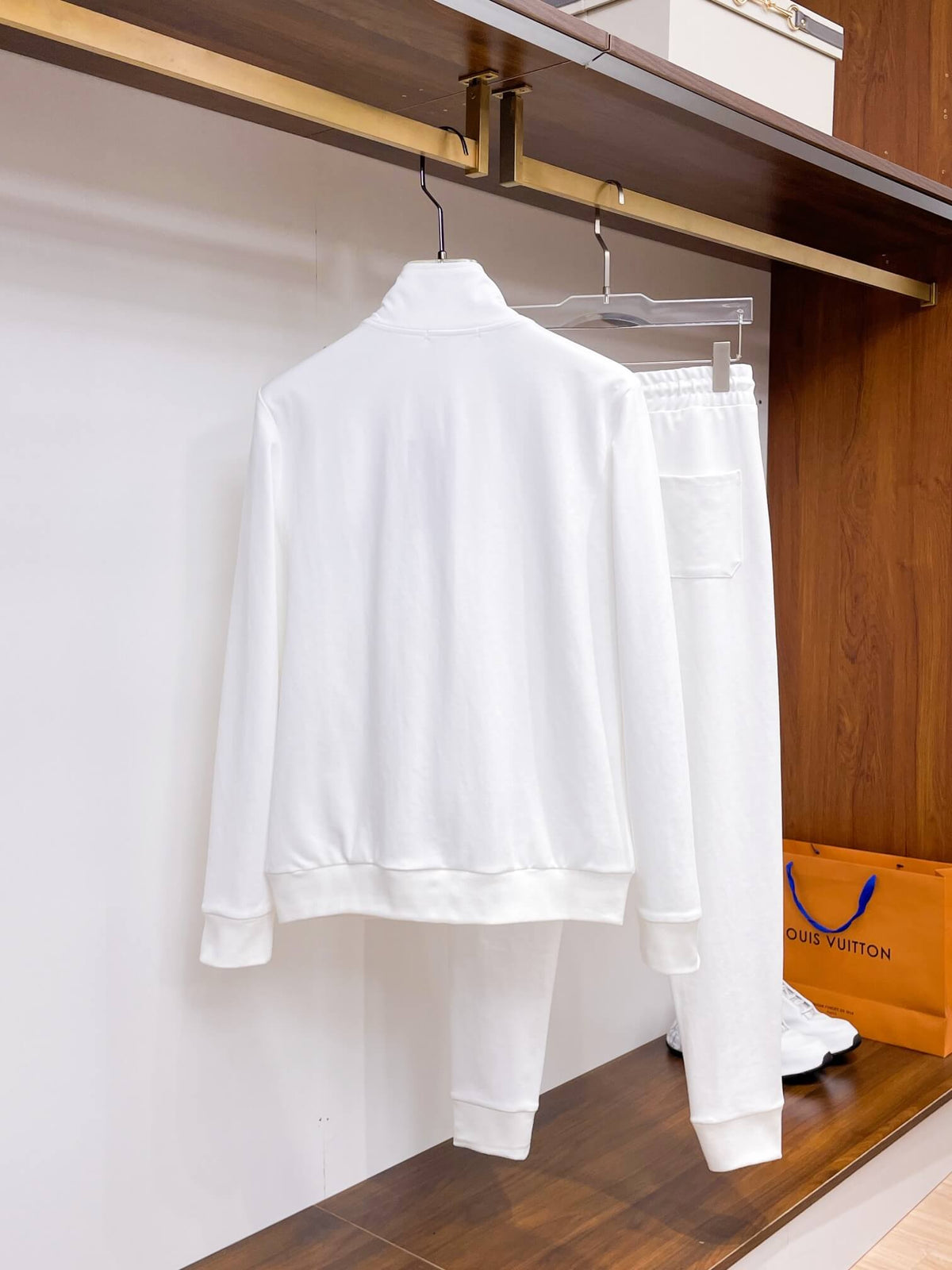 Stefano Ricci Eagle Logo Technical Jersey Tracksuit White