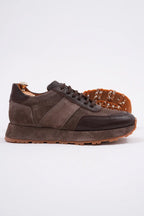 Terrain Rich Brown Suede & Leather Sneakers