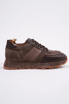 Terrain Rich Brown Suede & Leather Sneakers